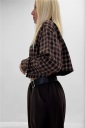 camicia crop flanellata sarah